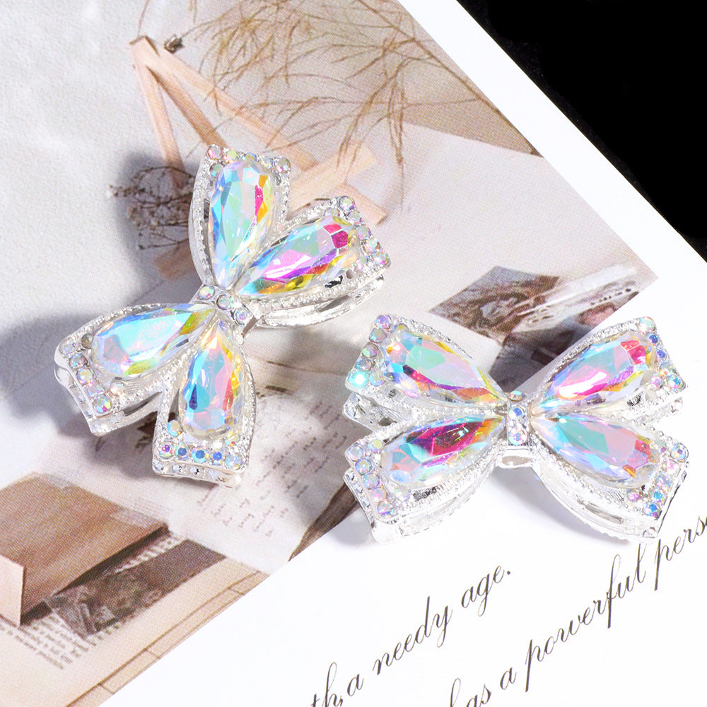 Wholesale 5pcs Colorful crystal bow DIY jewelry beads